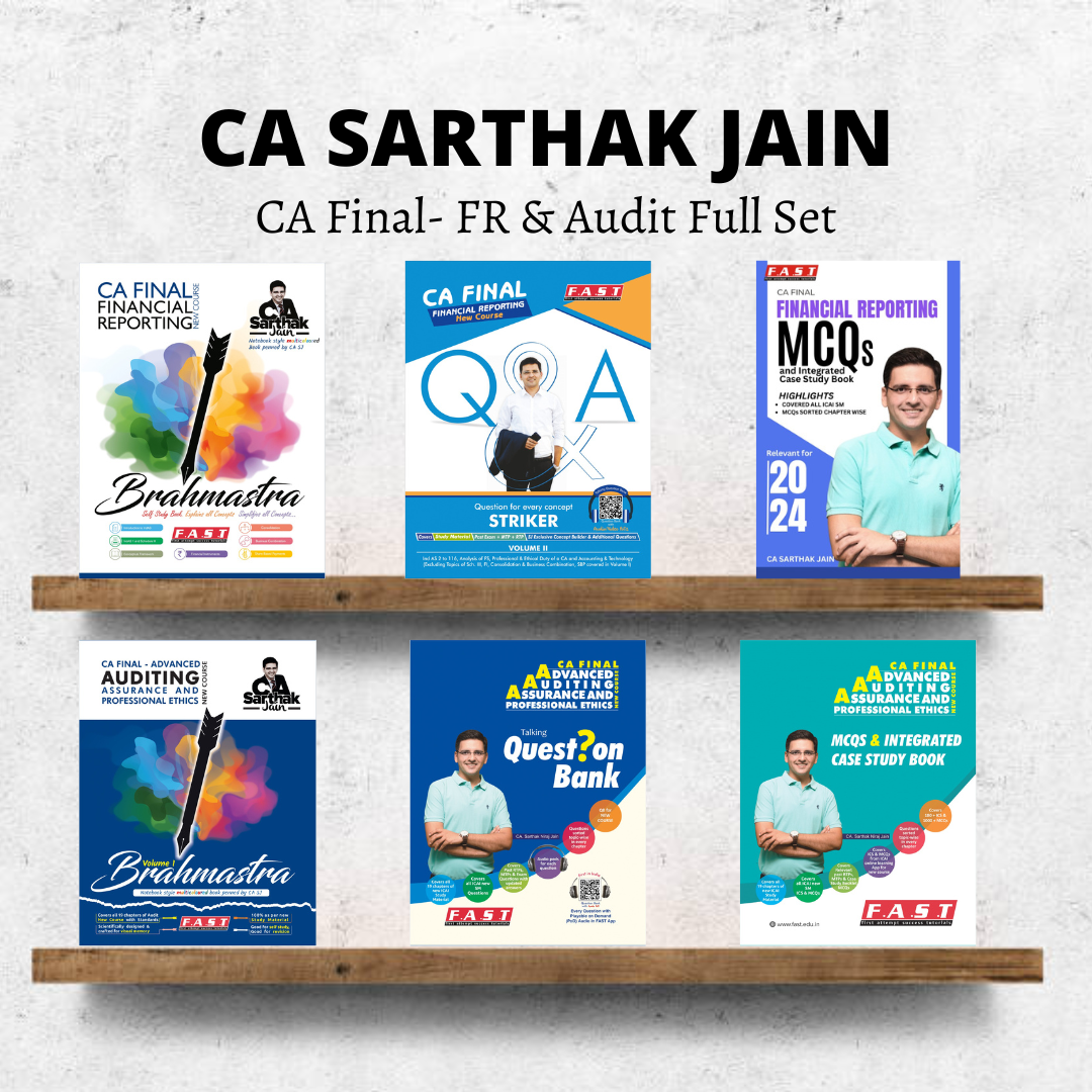 CA Final FR & Audit | Books Full Set By CA Sarthak Jain | For Nov 24 Exams | ICAI New Course