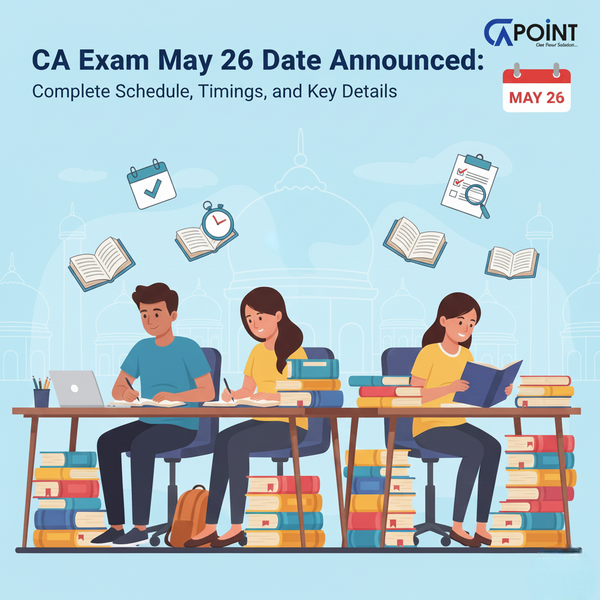 CA Exam May 26 Date Announced: Complete Schedule, Timings, and Key Details CA Point