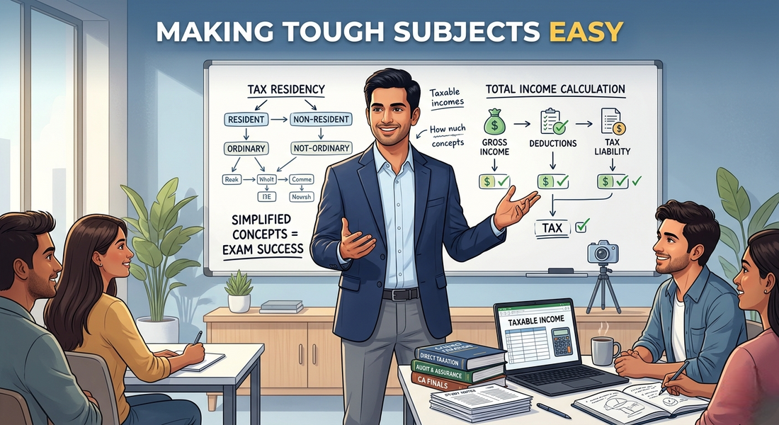 Meet CA Rajesh Sharma Sir — The Faculty Who Makes Tough Subjects Easy CA Point