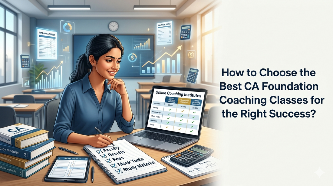 How to Choose the Best CA Foundation Coaching Classes for the Right Success?