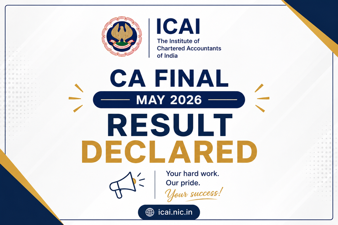 CA Final May 2026 Result Declared by ICAI