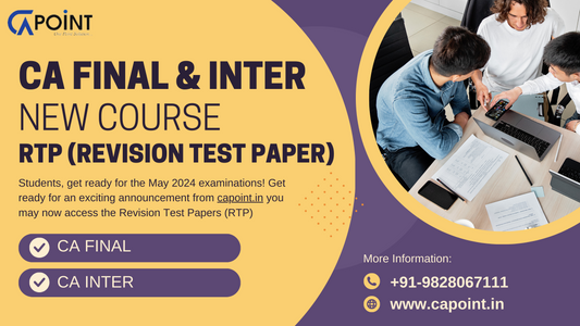 CA Final & Inter New Course RTP now available for May24 exams