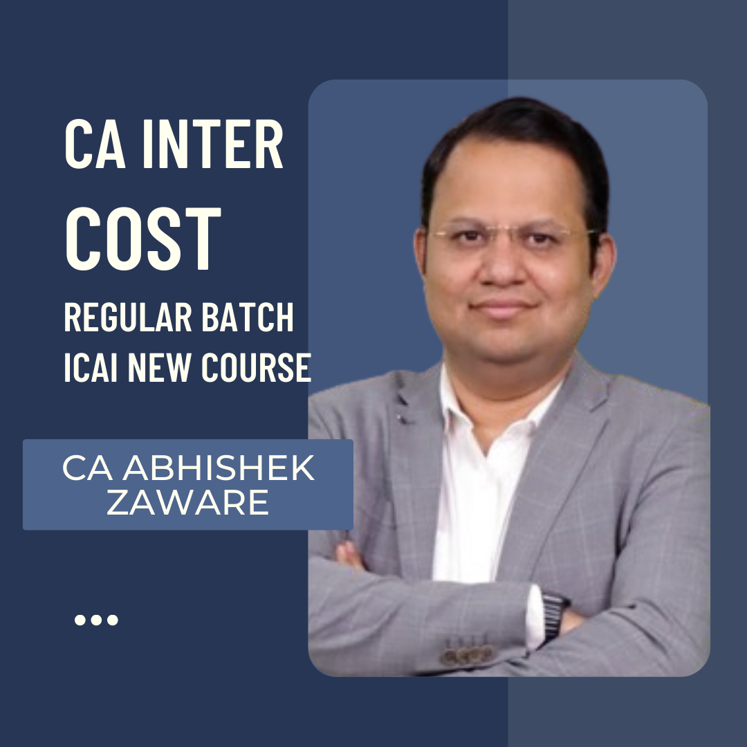 CA Inter Costing | Regular Batch by CA Abhishek Zaware | For May/Nov. 24 Exams