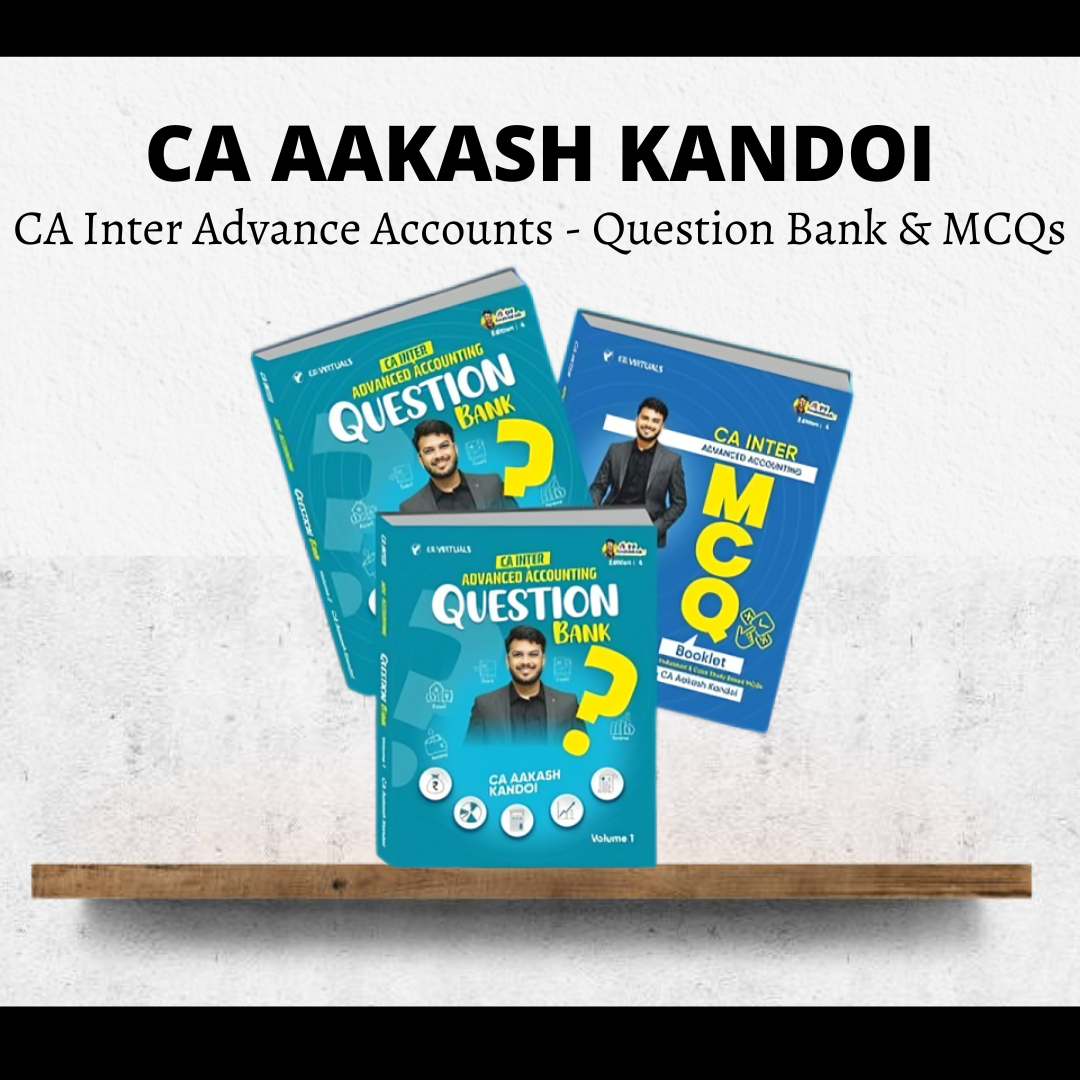 CA Inter Advance Accounts | Question Bank & MCQ Book by CA Aakash Kandoi | For Jan 27 & Onwards Exams CA Point