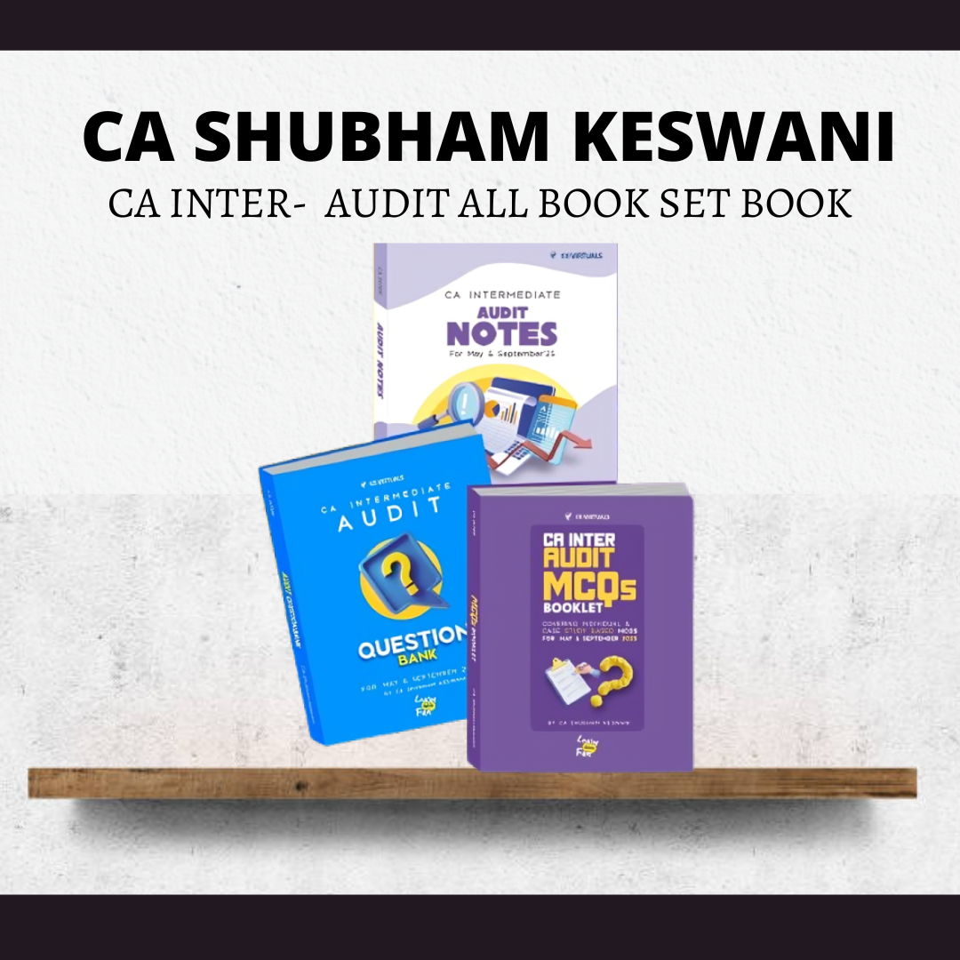CA Inter Audit|Notes, QBank & MCQ Book|CA Shubham Keswani – CA Point