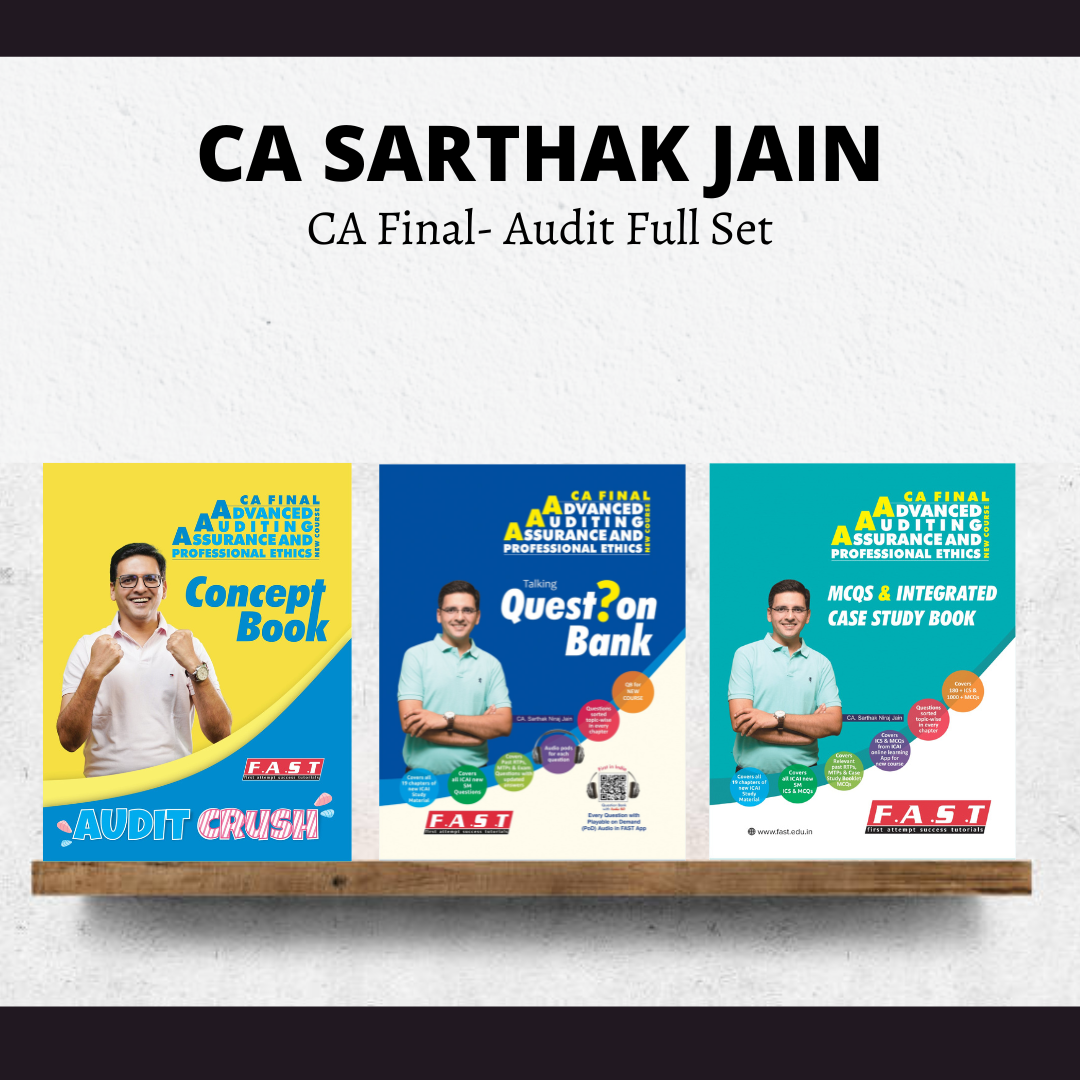 CA Final Audit Books Full Set By CA Sarthak Jain | For Jan 26 Exams | ICAI New Course