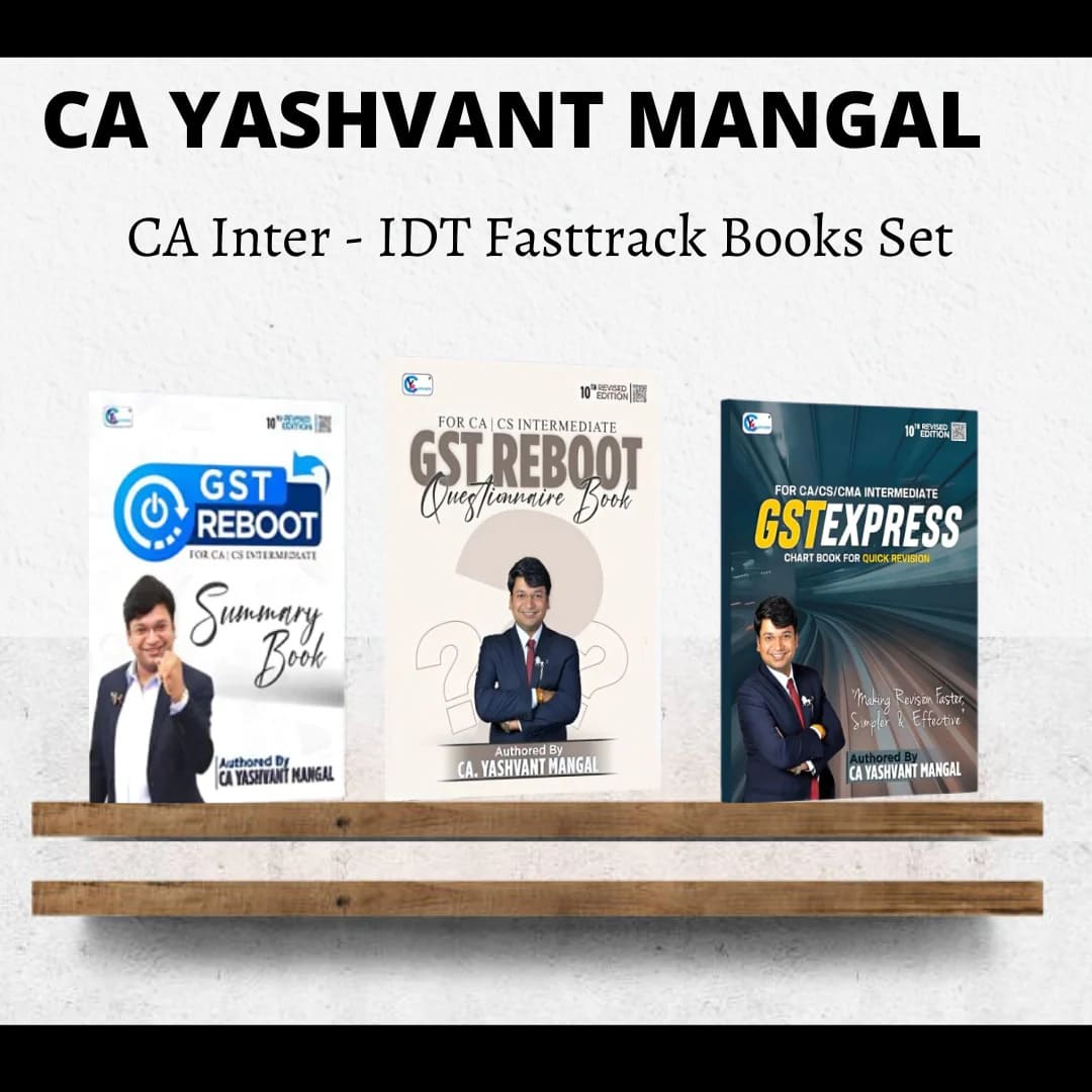 CA Inter GST Fasttrack Books Set | By CA Yashvant Mangal | For Sep 25 & Jan 26 Exams