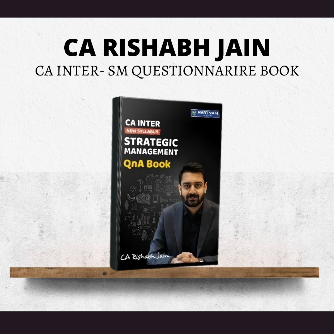 CA Inter SM | Questionnarire Book by CA Rishabh Jain | For May 25 & Onwards