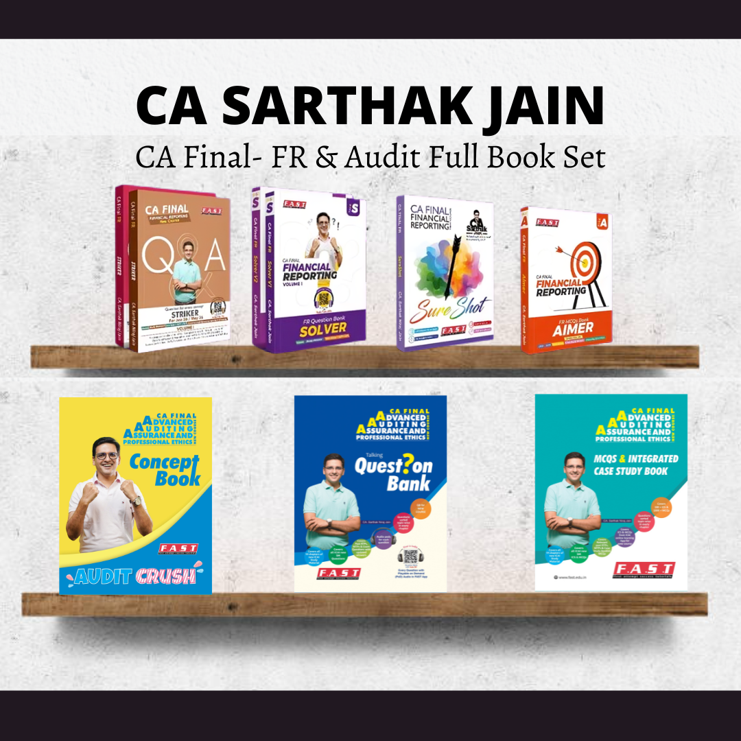 CA Final FR & Audit | Full Set Book by CA Sarthak Jain | For May 26 Exams CA Point