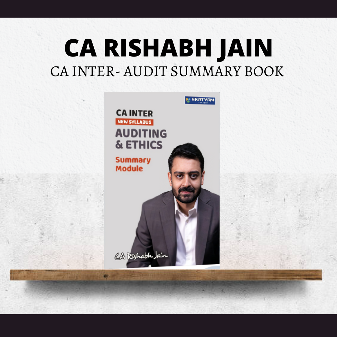 CA Inter Audit | Summary Book by CA Rishabh Jain | For May 25 & Onwards