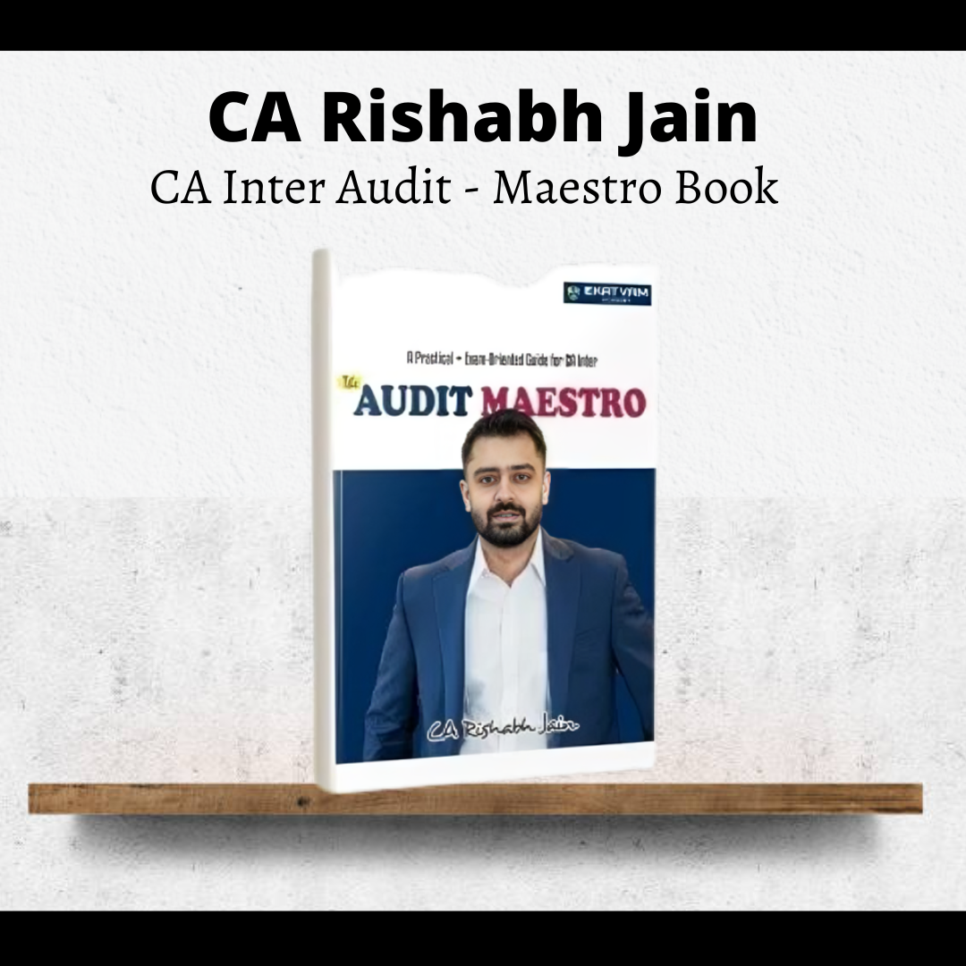 CA Inter Audit | Maestro Book by CA Rishabh Jain | For Sep 25 & Onwards