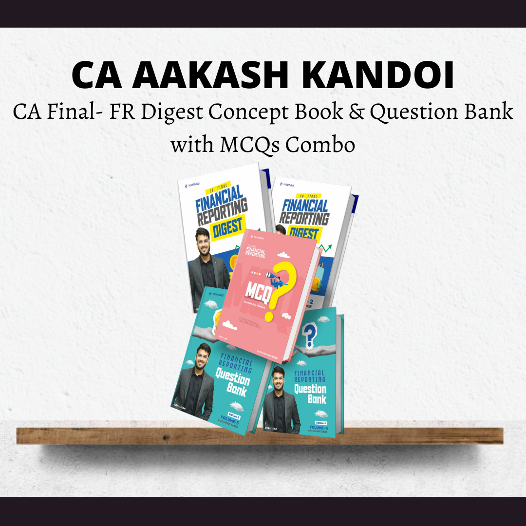 CA Final FR | Digest Concept Book & Question Bank + MCQs Combo by CA Aakash Kandoi | For Sep 25 Exams
