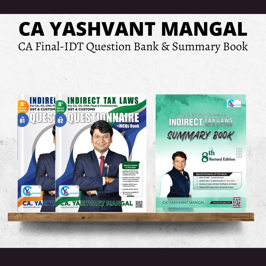 CA YASHWANT MANGAL CA Final-IDT Question Bank & Summary Book