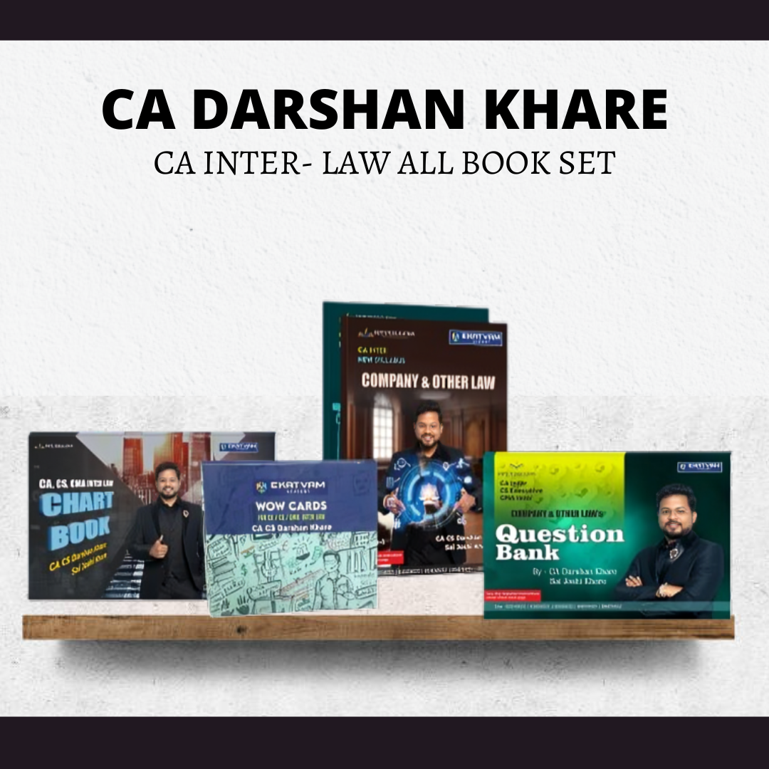 CA Inter Law | All Book Set by CA Darshan Khare | For May 25 & Onwards