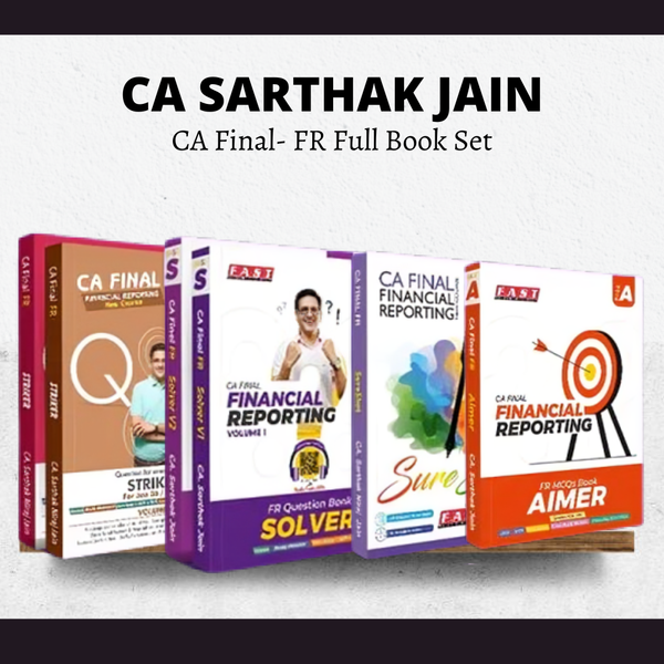 CA Final FR | Books Full Set By CA Sarthak Jain | For May 26 Exams | ICAI New Course