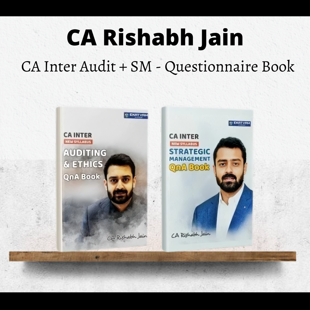 CA Inter Audit+SM | Questionnaire Book by CA Rishabh Jain | For Sep 25 & Onwards