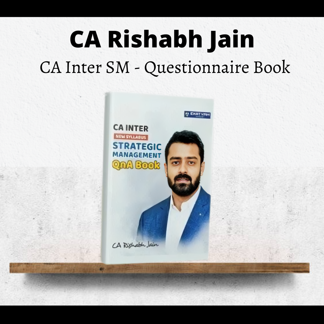 CA Inter SM | Questionnaire Book by CA Rishabh Jain | For Sep 25 & Onwards