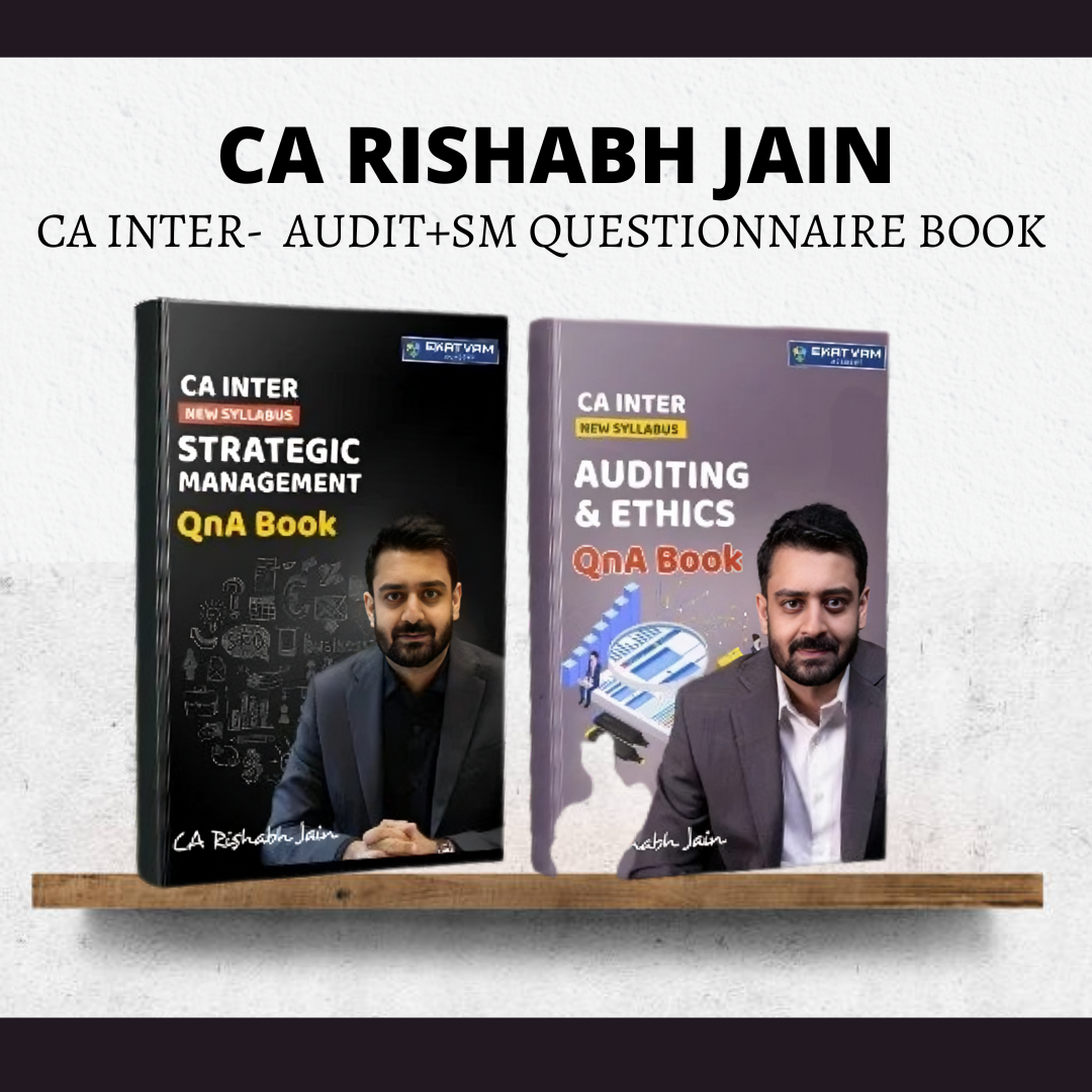 CA Inter Audit+SM | Questionnarire Book by CA Rishabh Jain | For May 25 & Onwards