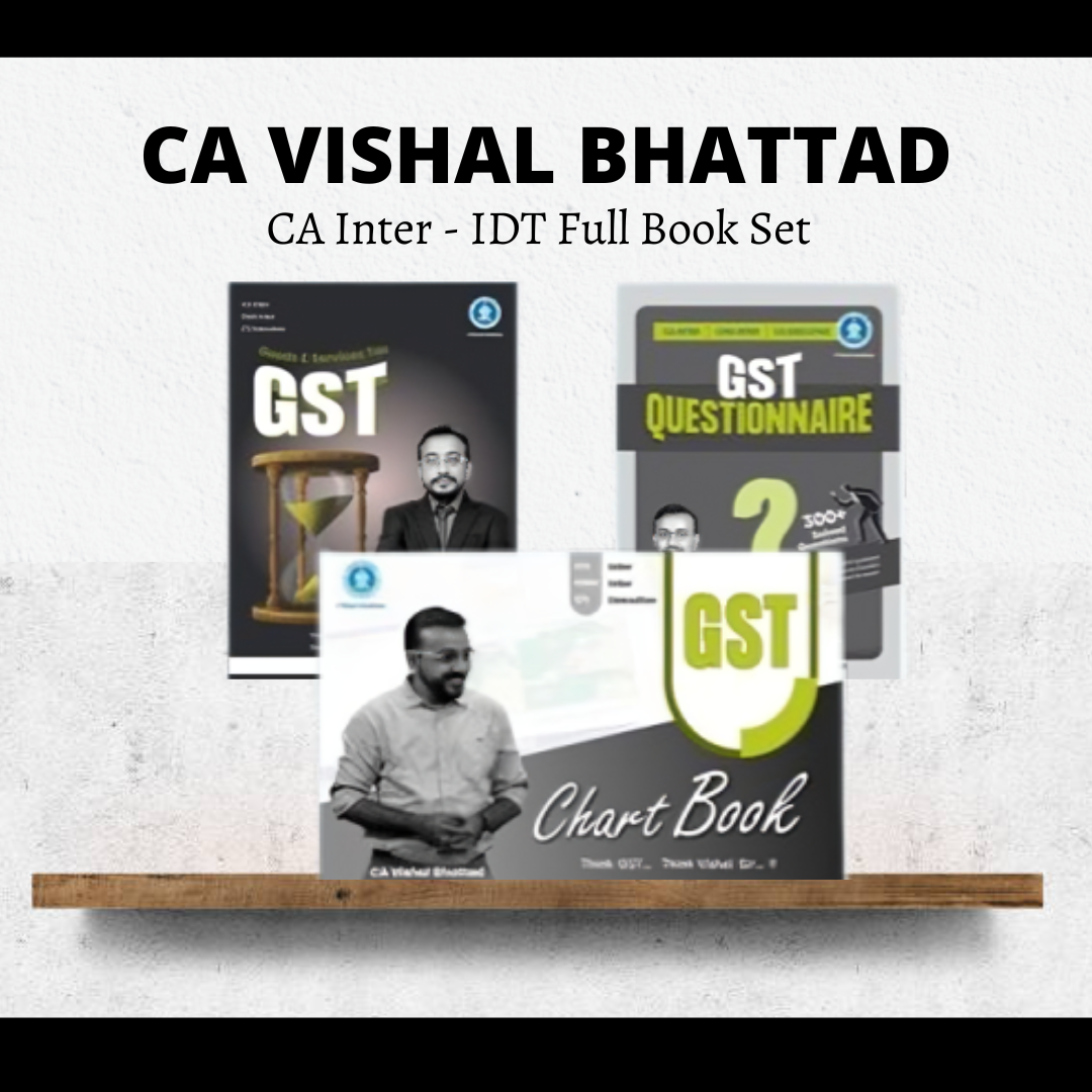 CA Inter | IDT Full Book Set by CA Vishal Bhattad | For May 26 Exams CA Point