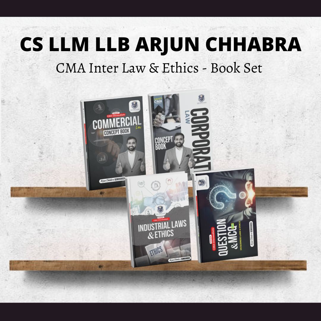 CMA Inter Law Book Set by CS LLM LLB Arjun Chhabra