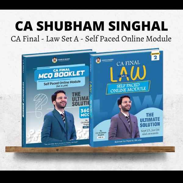 CA Final Law Set A - Self Paced Online Module by CA Shubham Singhal | For Jan 26 Exams