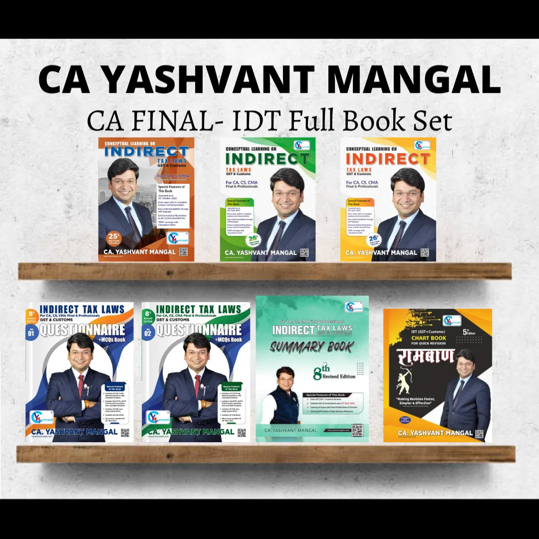 CA YASHWANT MANGAL CA FINAL - IDT Full Book Set