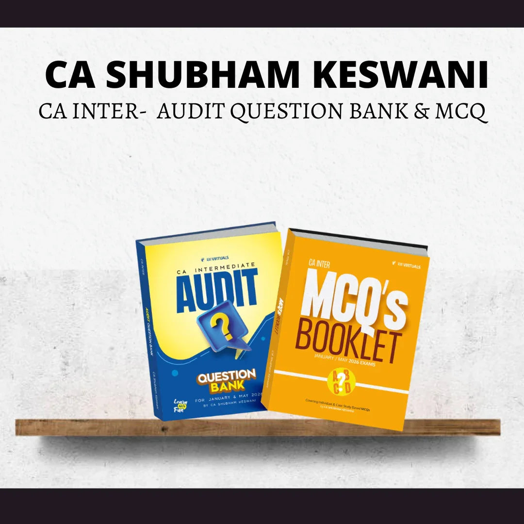 CA Inter Audit | Question Bank & MCQ Book by CA Shubham Keswani | For Jan 26 Exams