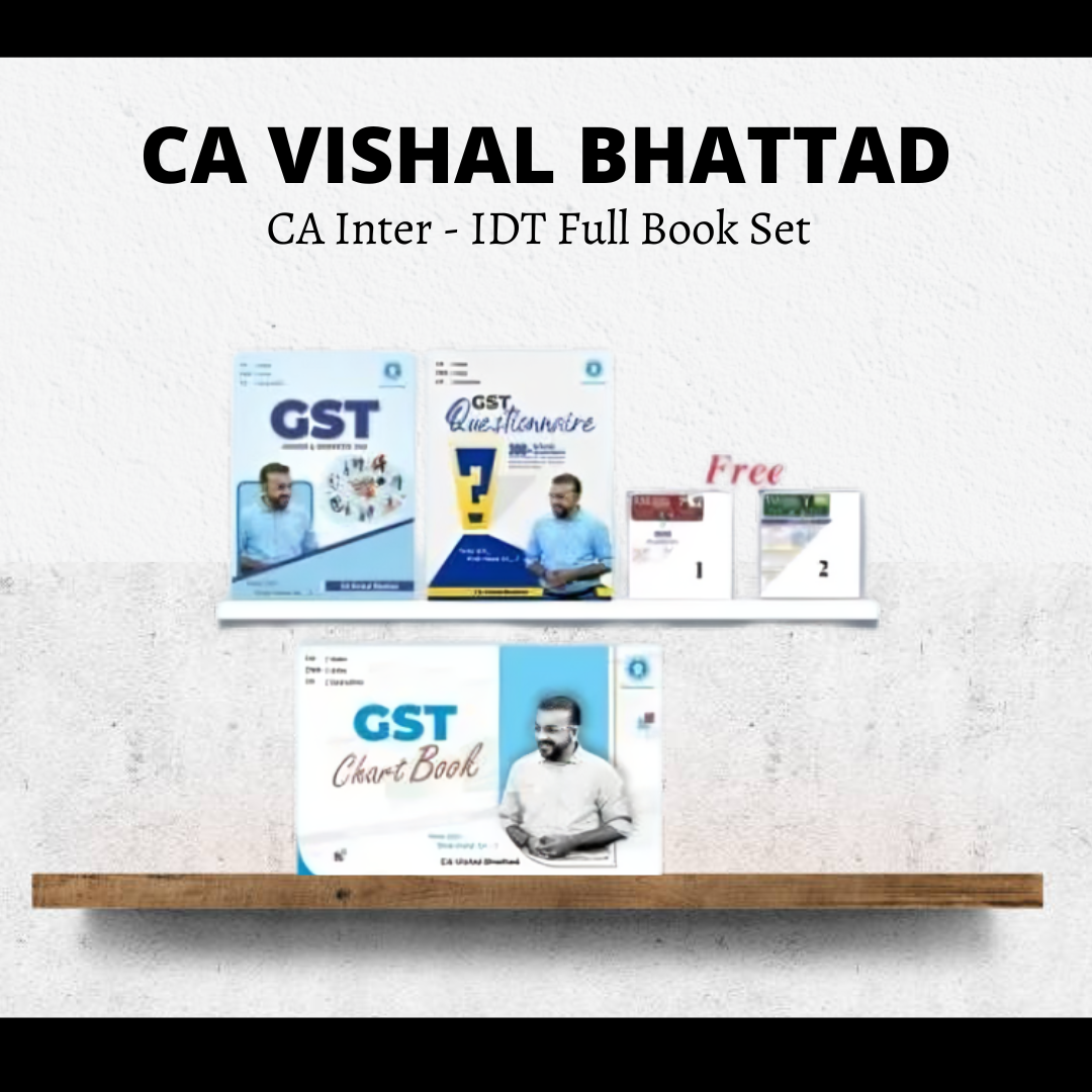 CA Inter | IDT Full Book Set by CA Vishal Bhattad | For Jan 26 & May 26 Exams