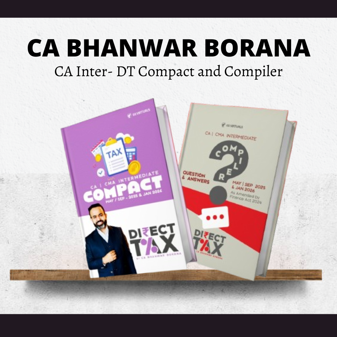 CA Inter Direct Tax Handwritten Compact and Q/A Compiler Book Combo by CA Bhanwar Borana | For May & Sep 25 Exam