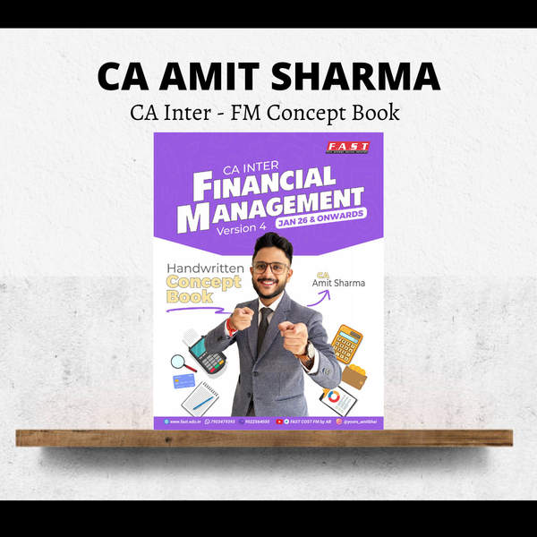 CA Inter FM | Handwritten Notes Book by CA Amit Sharma | For May 26 Exams CA Point