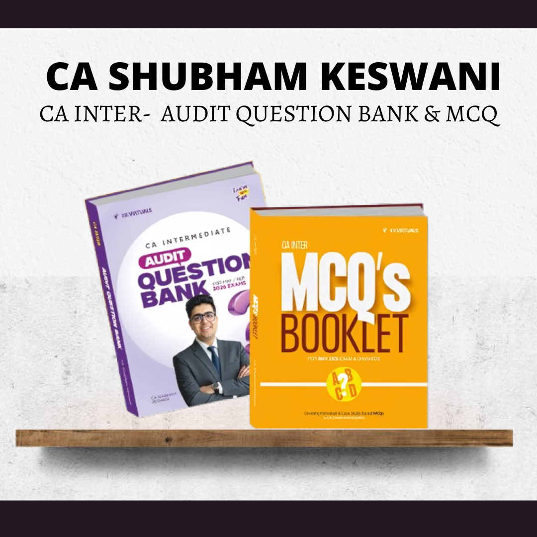 CA Inter Audit | Question Bank & MCQ Book by CA Shubham Keswani | For  Sep 26 Exams CA Point