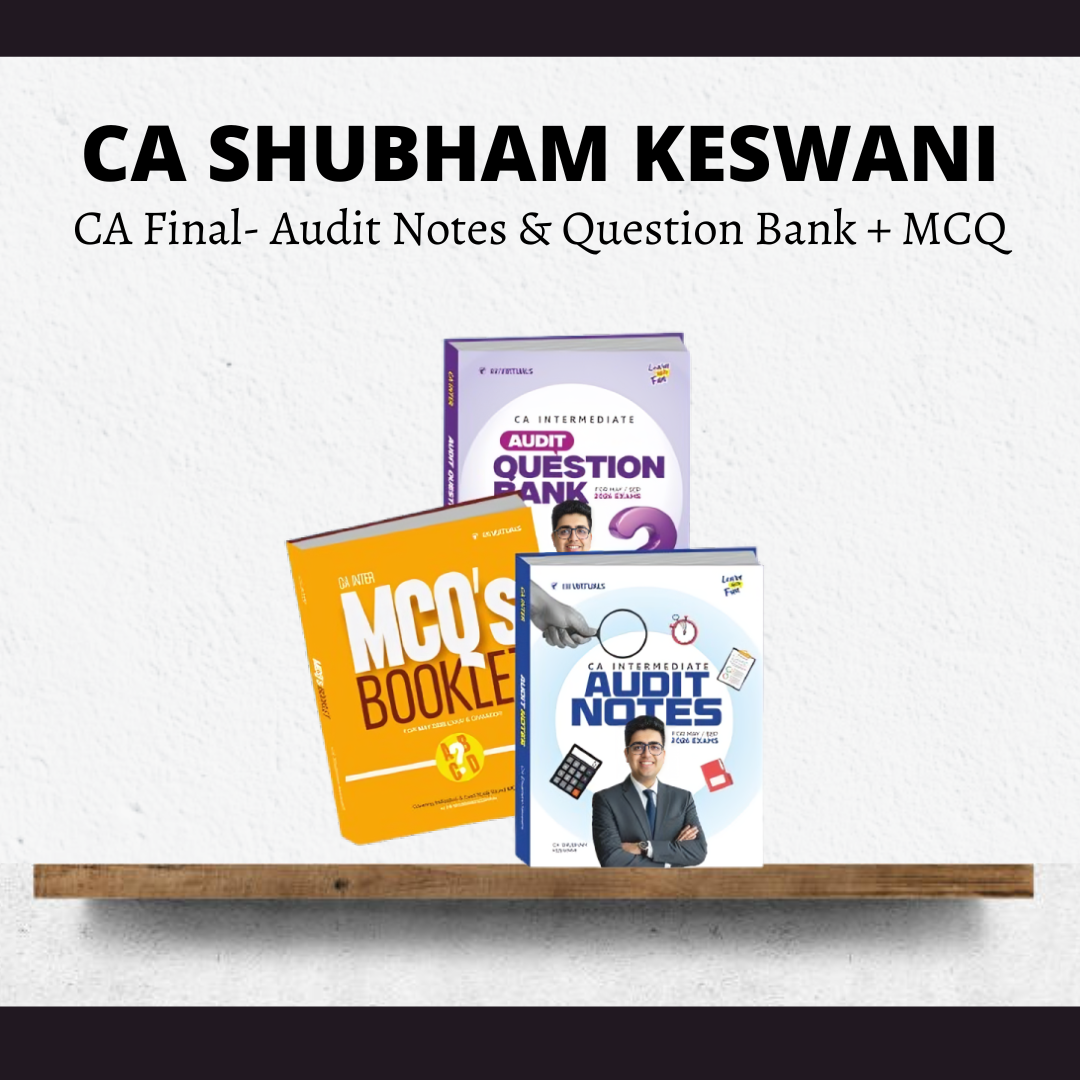CA Inter Audit | Notes, Question Bank & MCQ Book by CA Shubham Keswani | For Sep 26 & Jan 27 Exams CA Point