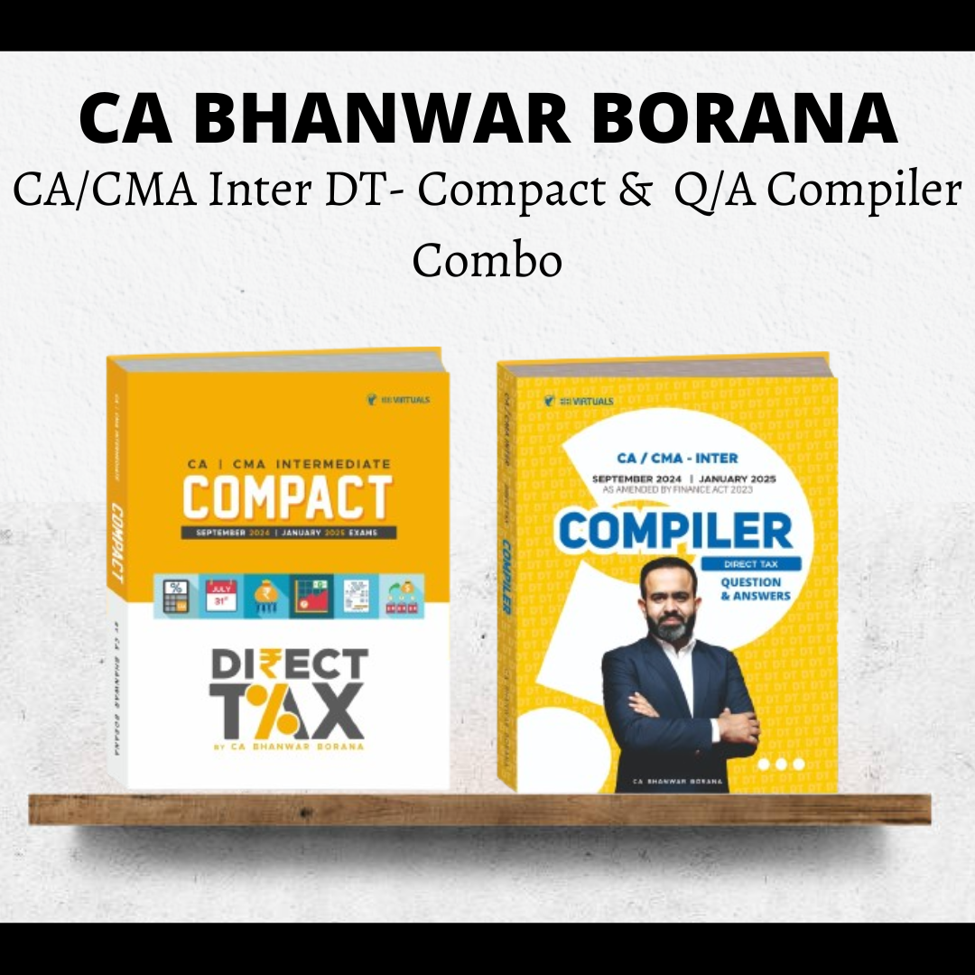 CA Inter Direct Tax Handwritten Compact and Q/A Compiler Book Combo by CA Bhanwar Borana | For Jan 25 & May 25 Exams