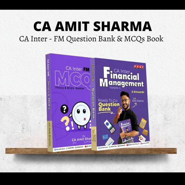 CA Inter FM | Question Bank Book by CA Amit Sharma | For Sep 26 & Jan 27 Exams CA Point
