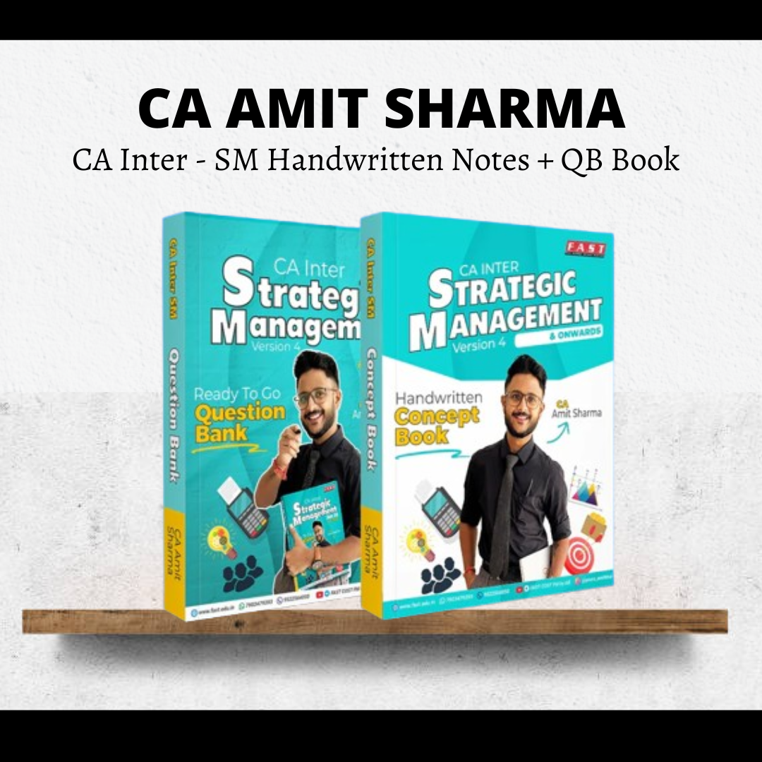 CA Inter SM Concept Book & QB Book by CA Amit Sharma | For Sep 26 & Jan 27 Exams CA Point