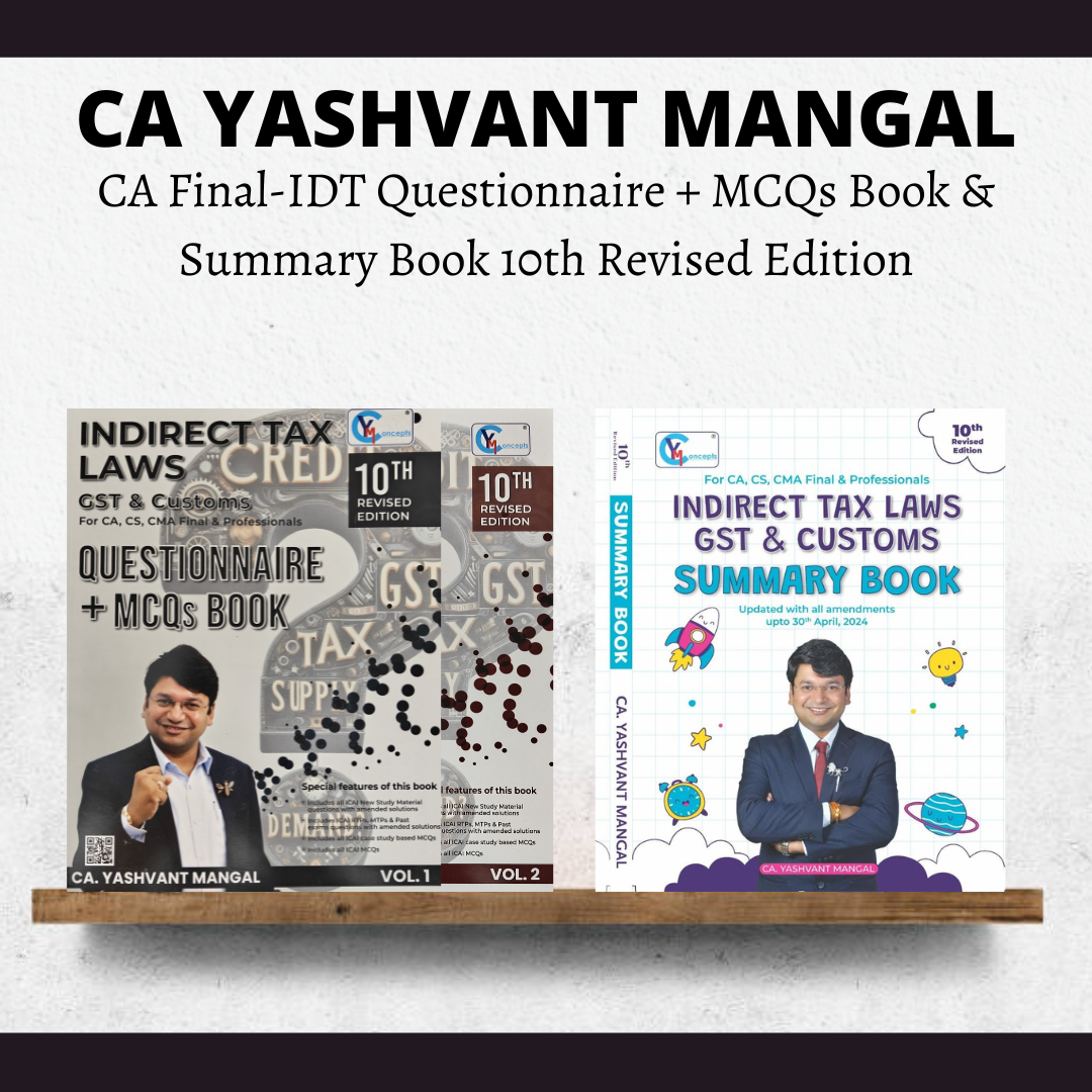 CA Final IDT | Question Bank & Summary Book | By CA Yashvant Mangal | For Nov 24 & May 25 Exams - CA Point