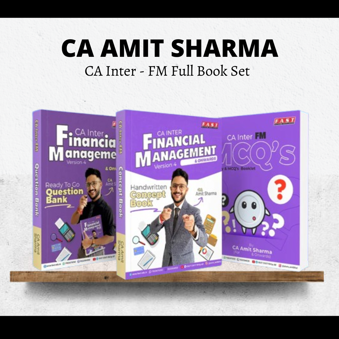 CA Inter FM | Full Book Set by CA Amit Sharma | For Sep 26 & Jan 27 Exams CA Point