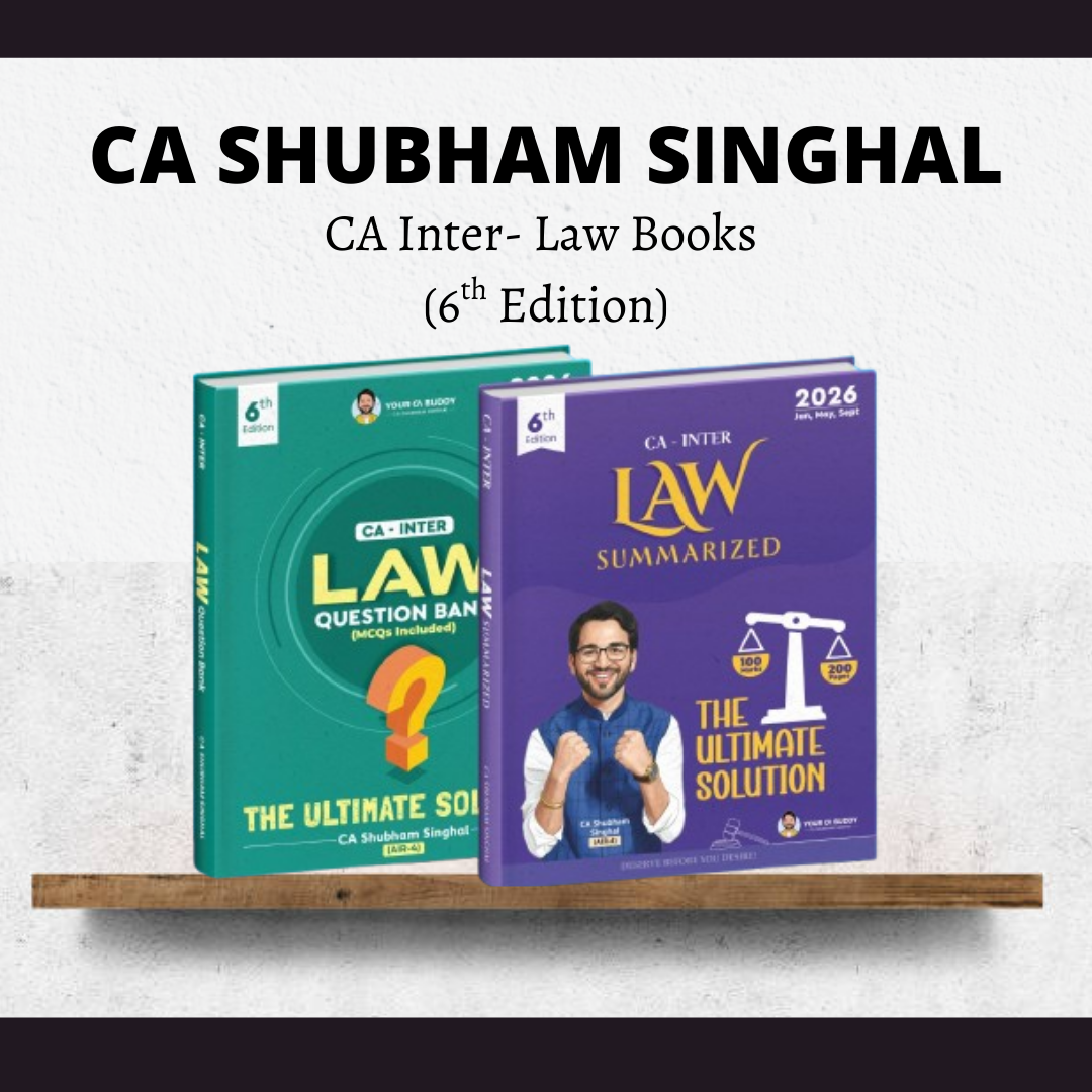 CA Inter Corporate & Other Law Books (6th Edition) by CA Shubham Singhal | For May 26, Sep 26 & Jan 27