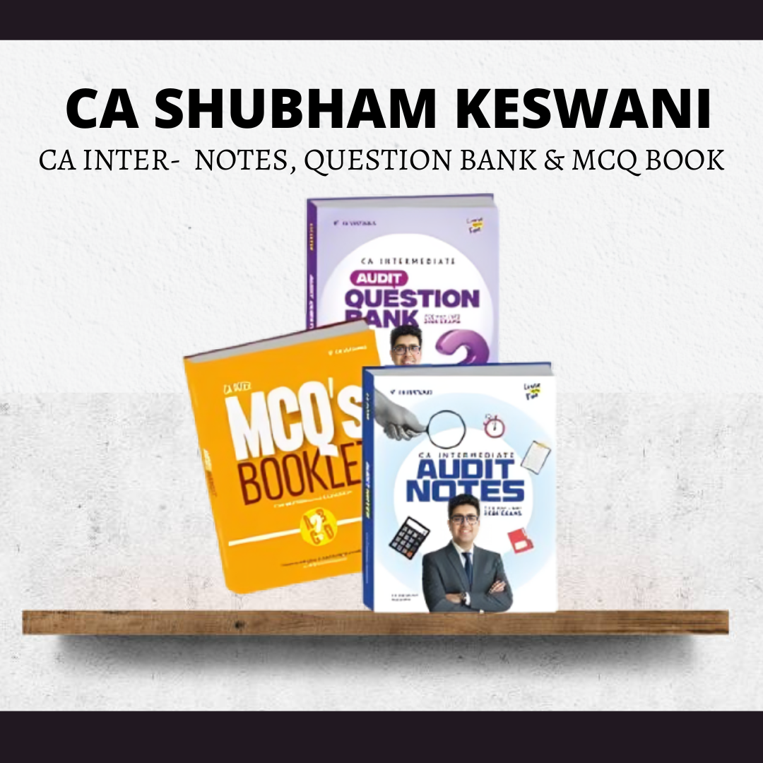 CA Inter Audit | Notes, Question Bank & MCQ Book by CA Shubham Keswani | For Sep 26 & Jan 27 Exams CA Point