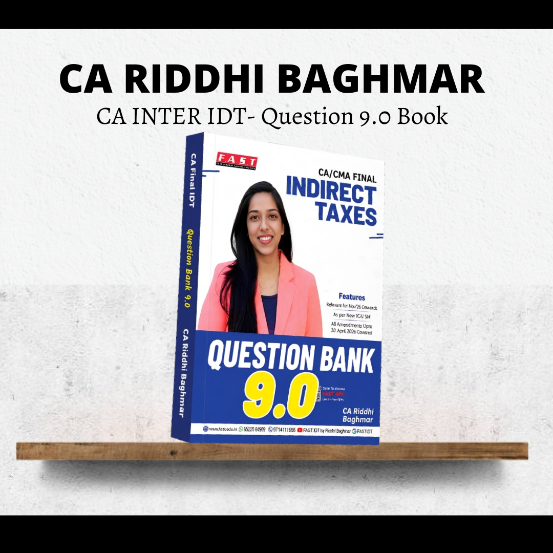 CA Final IDT | Question 8.0 Bank by CA Riddhi Baghmar | For Nov 26 Exams CA Point