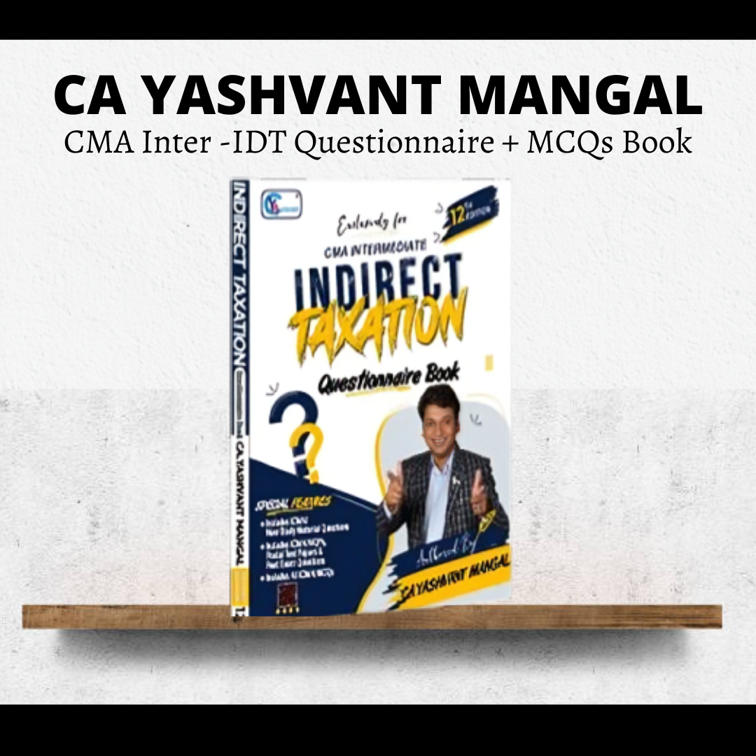 CMA Inter IDT | Questionnaire + MCQs Book by CA Yashvant mangal | For Dec 26 & Onwards Exams CA Point