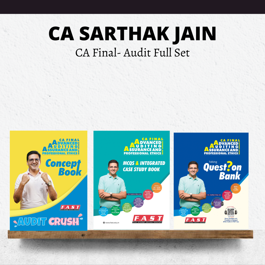 CA Final Audit Books Full Set By CA Sarthak Jain | For Sep 26 Exams CA Point