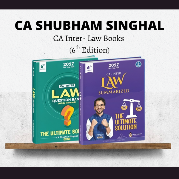 CA Inter Corporate & Other Law Books (6th Edition) by CA Shubham Singhal | For Sep 26 & Jan/May 27 Exams CA Point