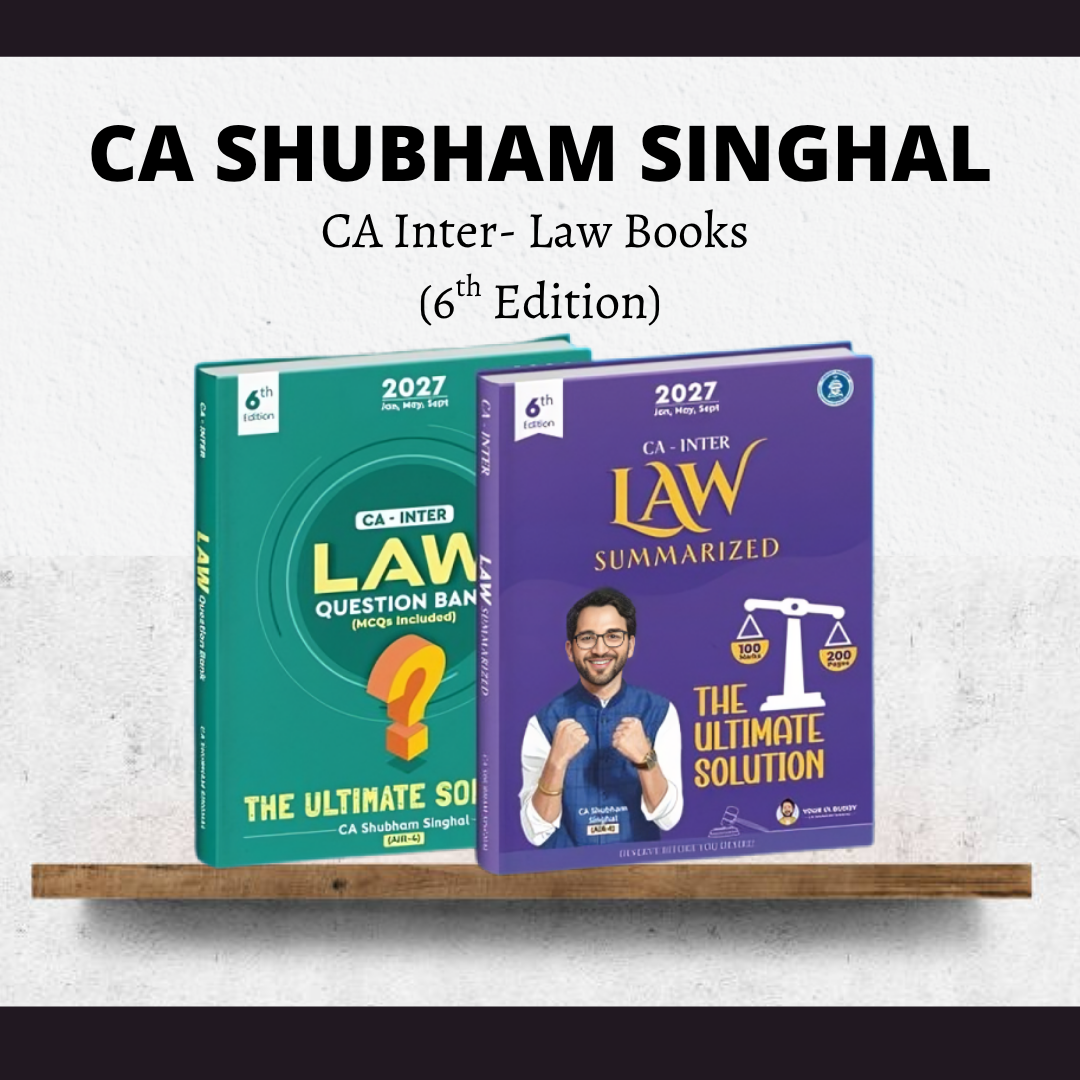 CA Inter Corporate & Other Law Books (6th Edition) by CA Shubham Singhal | For Sep 26 & Jan/May 27 Exams CA Point