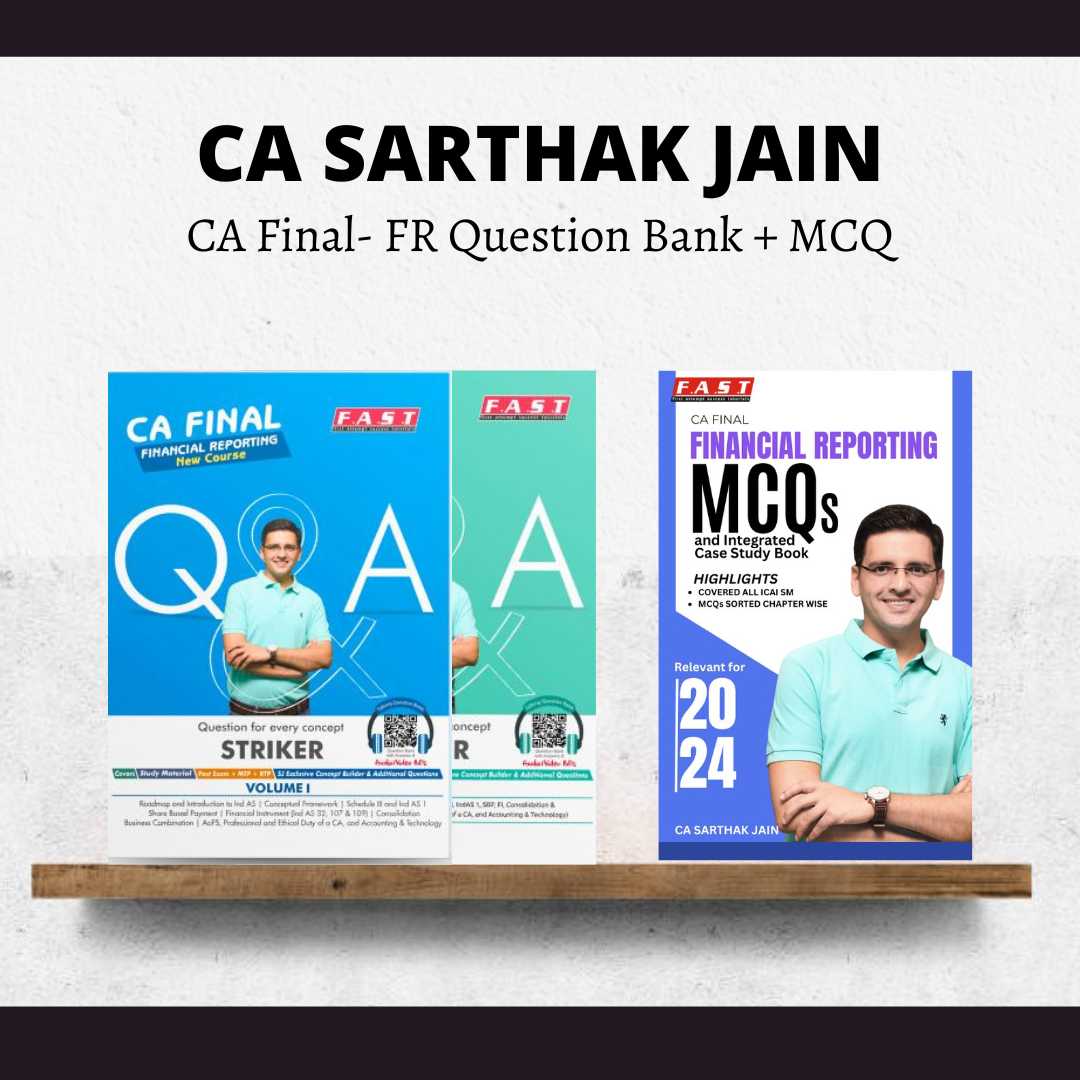 CA Final FR Question Bank + MCQ By CA Sarthak Jain | For May 25 Exams | ICAI New Course