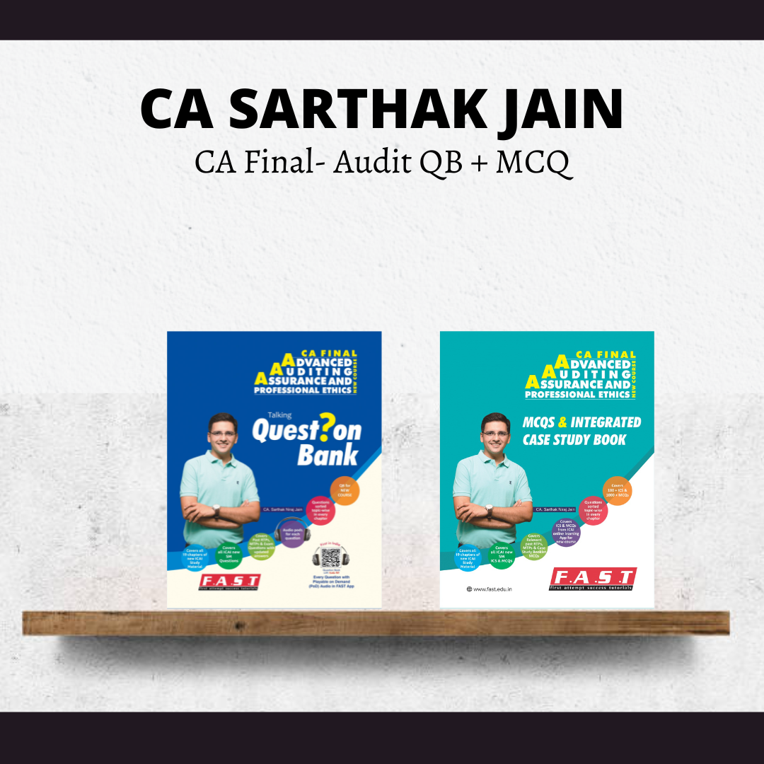 CA Final Audit Question Bank + MCQ By CA Sarthak Jain | For May 25 Exams | ICAI New Course