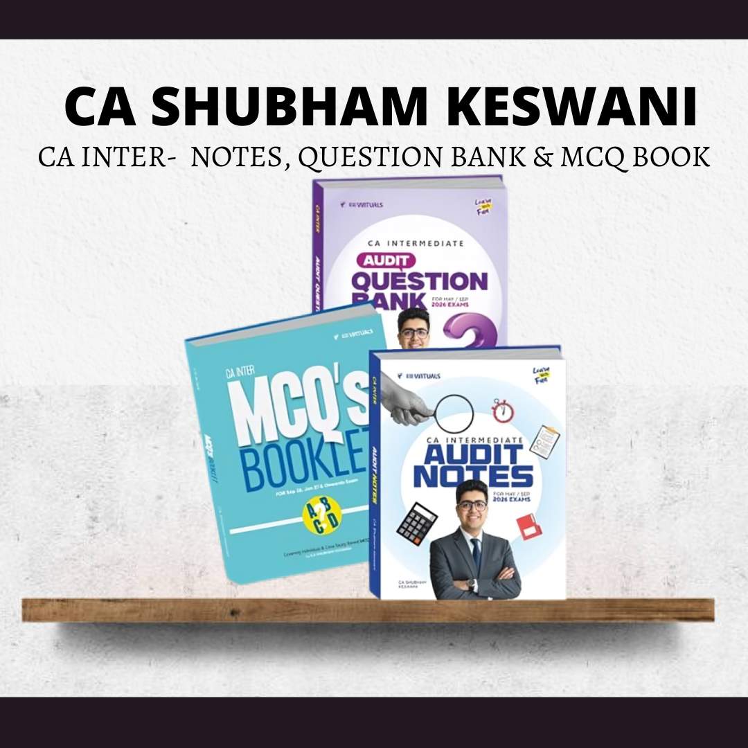 CA Inter Audit | Notes, Question Bank & MCQ Book by CA Shubham Keswani | For Jan 27 Exams CA Point
