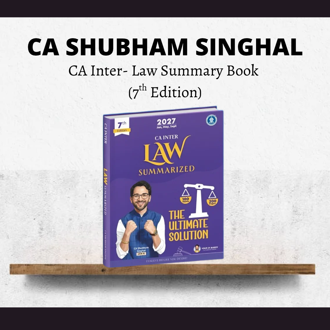 CA Inter Corporate & Other Law Books (6th Edition) by CA Shubham Singhal | For Jan 27 & May 27 Exams CA Point