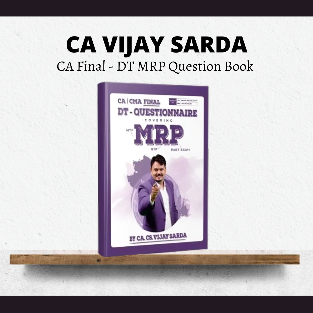 CA Final DT | Questionnaire Book by CA Vijay Sarda | For May 26 & Onwards Exams