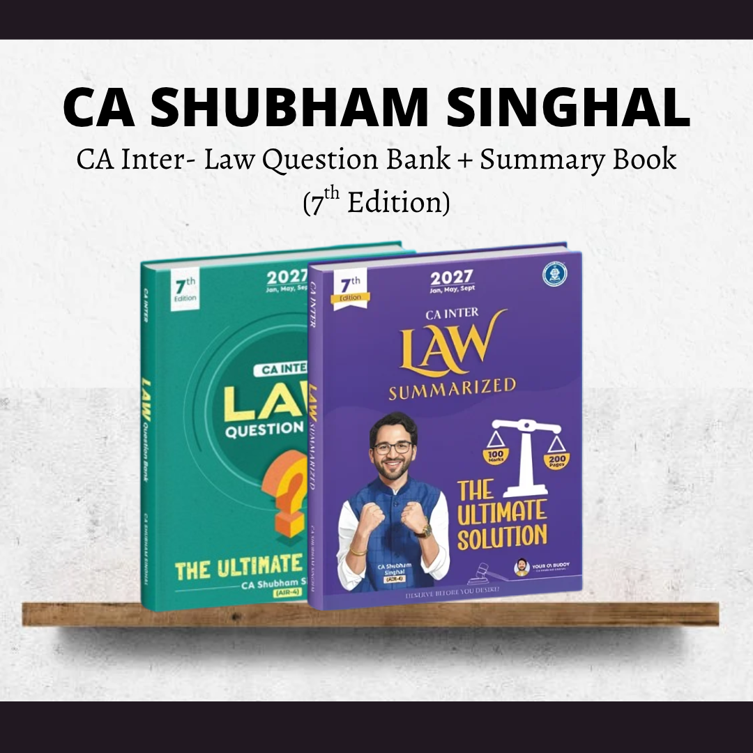 CA Inter Corporate & Other Law Books (6th Edition) by CA Shubham Singhal | For Jan 27 & May 27 Exams CA Point